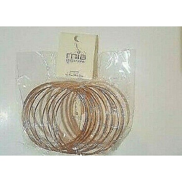 Mia Collection Kim Min Sun Rose Gold Bangle Bracelets - 10 Strand Set New Tags - Picture 4 of 4